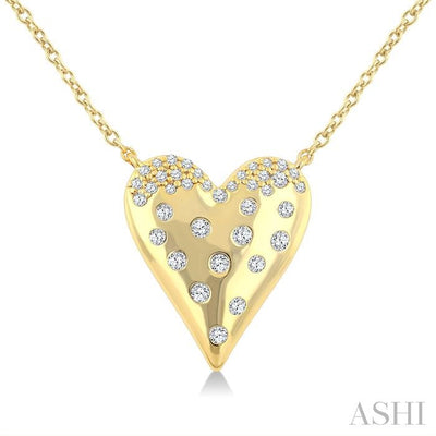 Heart Mosaic Diamond Fashion Pendant