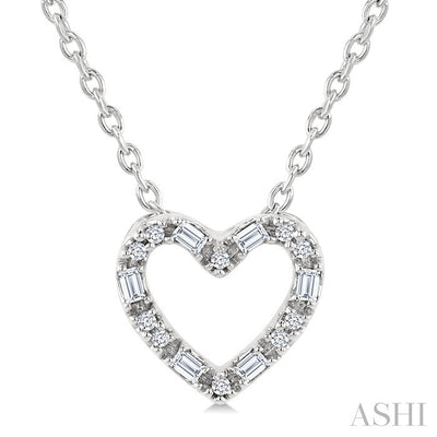 Heart Shape Petite Diamond Fashion Pendant