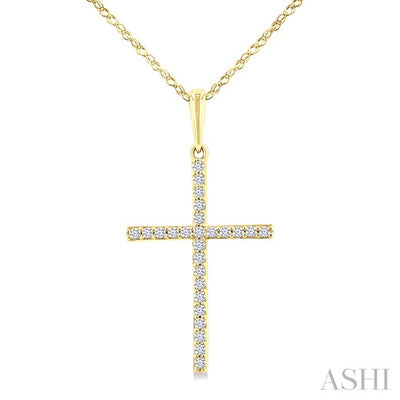 Cross Petite Diamond Fashion Pendant