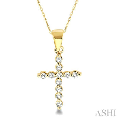 Cross Petite Diamond Fashion Pendant