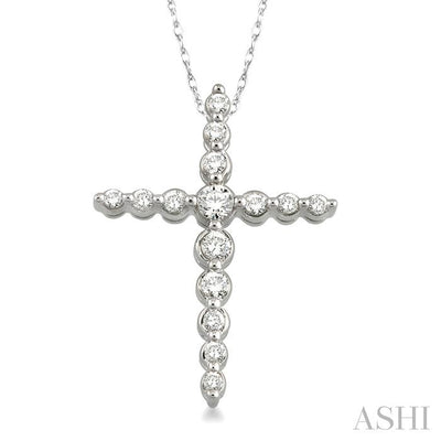 Journey Cross Diamond Fashion Pendant
