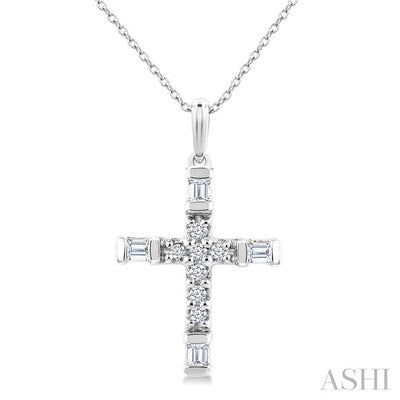 Cross Petite Diamond Fashion Pendant