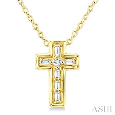 Cross Petite Diamond Fashion Pendant