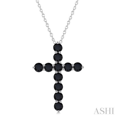 Cross Black Diamond Fashion Pendant
