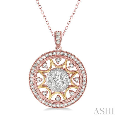 Circle Lovebright Diamond Fashion Pendant