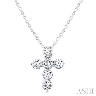 6 Stone Cross Diamond Fashion Pendant