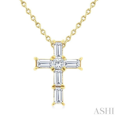 Cross Petite Diamond Fashion Pendant