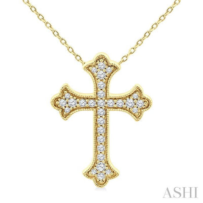 Cross Petite Diamond Fashion Pendant