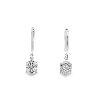 Honeycomb Diamond Earrings