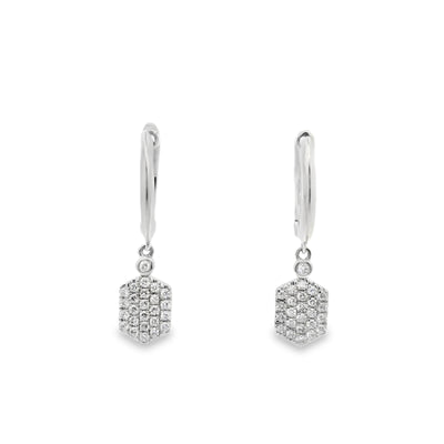 Honeycomb Diamond Earrings