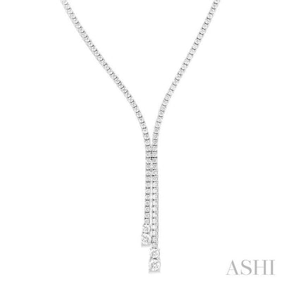 Diamond Y Necklace