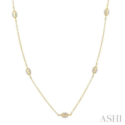 Mariner Link Diamond Station Necklace