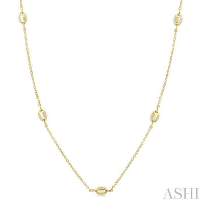 Mariner Link Diamond Station Necklace