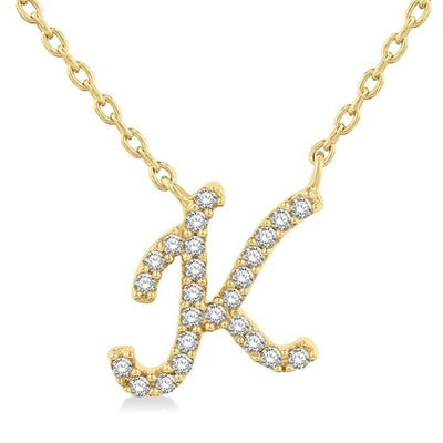 Script Initial Necklace