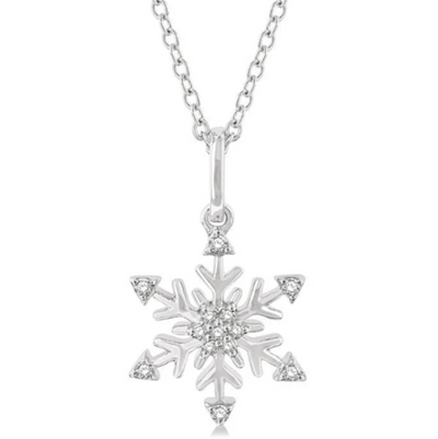 Diamond Snowflake Pendant