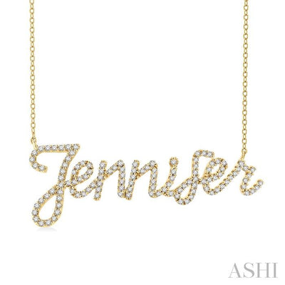 Script 'Jennifer' Diamond Name Necklace