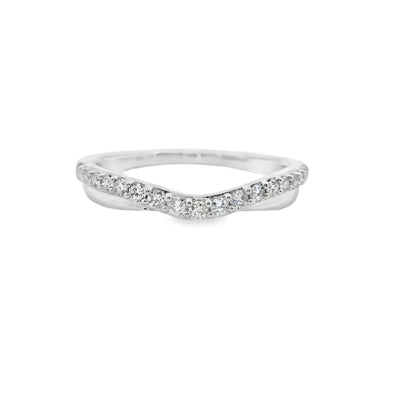 Diamond Contour Wedding Ring