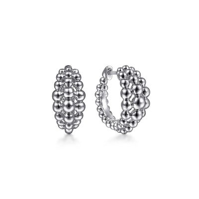 Bujukan Sterling Silver Huggie Hoop Earrings