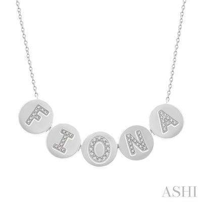 Block 'FIONA' Diamond Disc Necklace