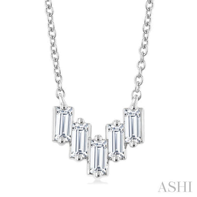 Baguette Diamond Fashion Necklace