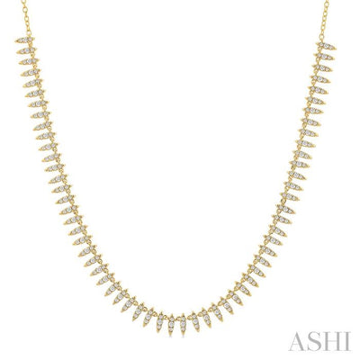 Spike Diamond Fashion Necklace