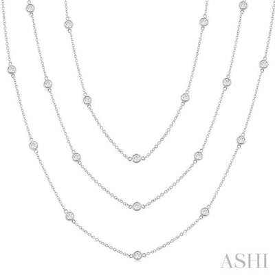 Diamond Station Long Necklace
