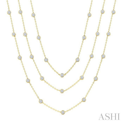 Diamond Station Long Necklace