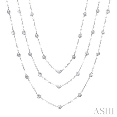 Diamond Station Long Necklace