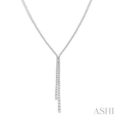 Diamond Y Necklace