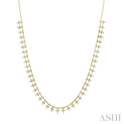 Spike Diamond Fashion Necklace