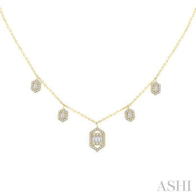 Dangle Fusion Diamond Necklace