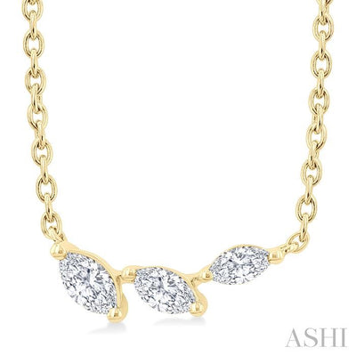 Marquise Shape Diamond Fashion Necklace
