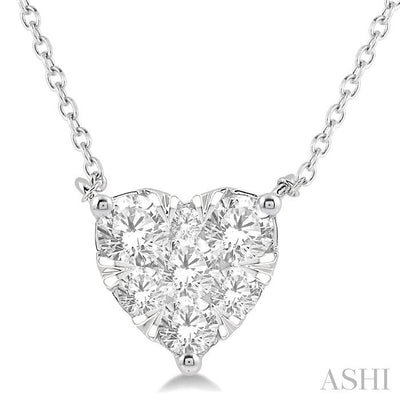 Heart Shape Lovebright Essential Diamond Pendant