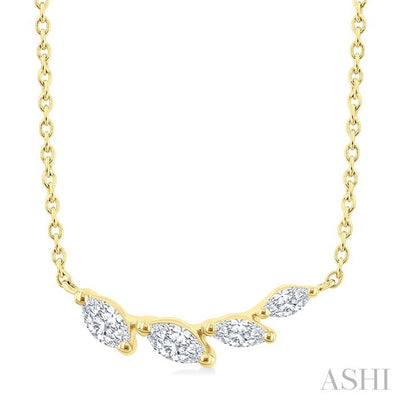 Marquise Shape Diamond Fashion Necklace