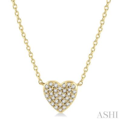 Heart Shape Petite Diamond Fashion Pendant