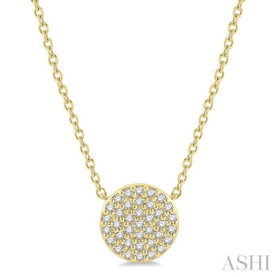 Disc Petite Diamond Fashion Pendant