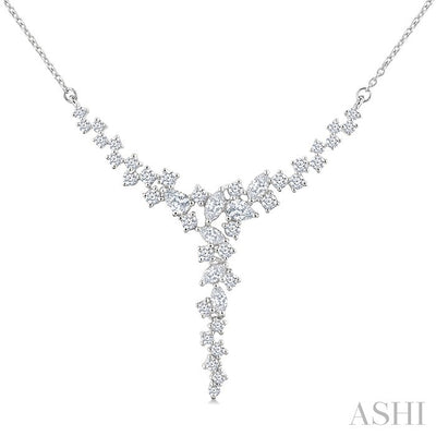 Mixed Shape Scatter Diamond Necklace