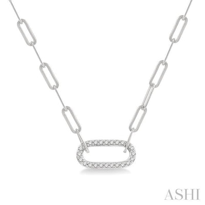 Paperclip Diamond Fashion Pendant