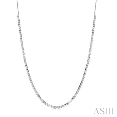 Halfway Diamond Tennis Necklace