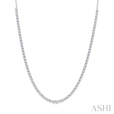 Halfway Diamond Tennis Necklace