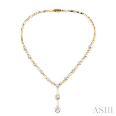 Paperclip Lovebright Diamond Fashion Necklace