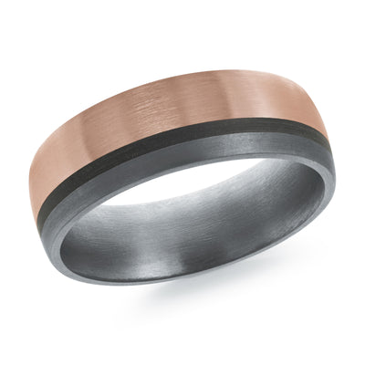 Men's Tantalum & Carbon Fiber Wedding Ring