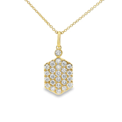 Honeycomb Diamond Pendant
