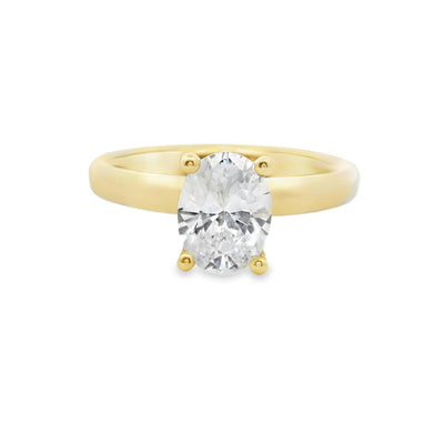 Oval Diamond Solitaire Engagement Ring