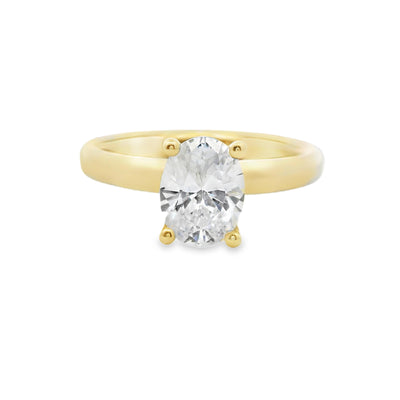 Oval Diamond Solitaire Engagement Ring