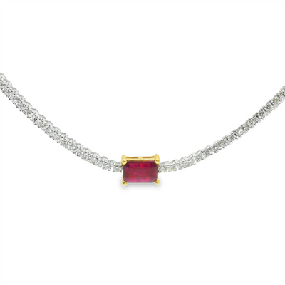 Ruby & Diamond Necklace