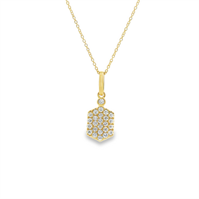 Honeycomb Diamond Pendant