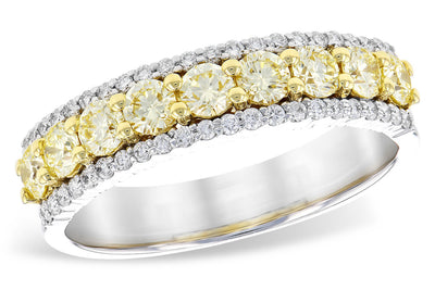 Natural Yellow Diamond Wedding Ring