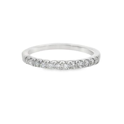 Diamond Straight Band Wedding Ring