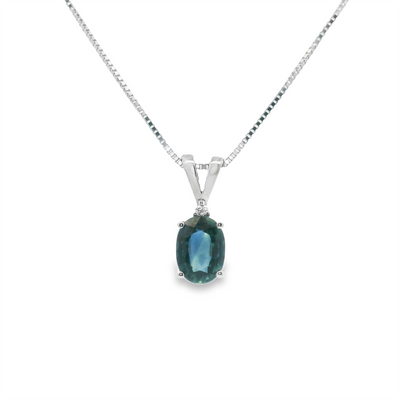 Sapphire & Diamond Pendant